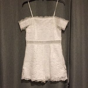 White lace romper